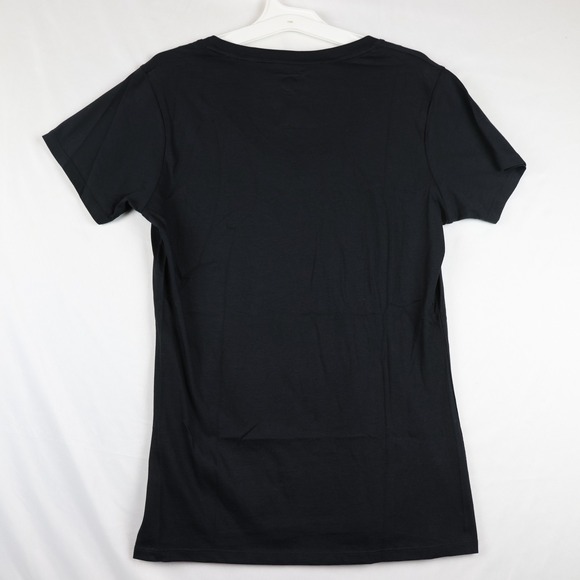 Nebraska Cornhuskers Shirt Womens Medium Black NCAA Football Studded Tee V Neck - Picture 8 of 13